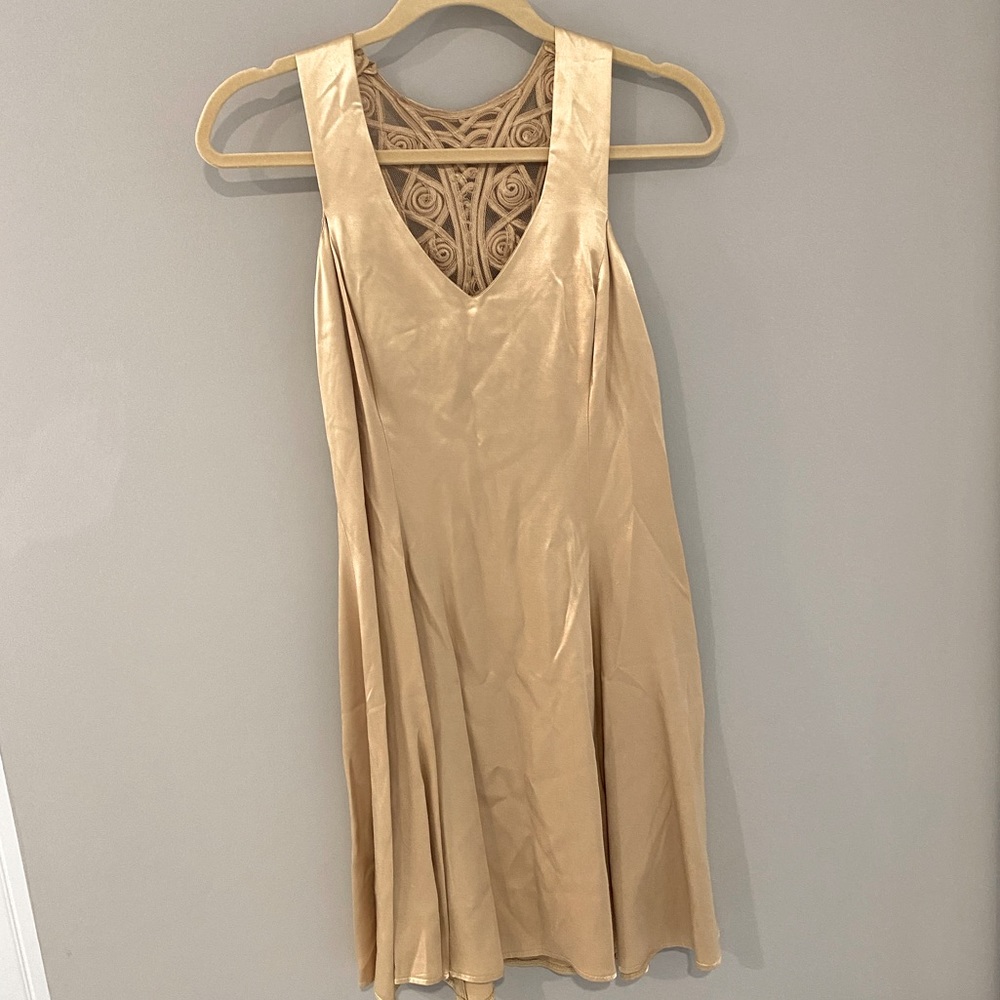 GOLD Gunne Sax Vintage Mini Dress 🌾